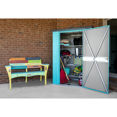 Spacemaker Patio Shed 4 x 3 Ft. In Teal And Anthracite