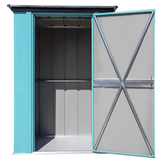 Spacemaker Patio Shed 4 x 3 Ft. In Teal And Anthracite