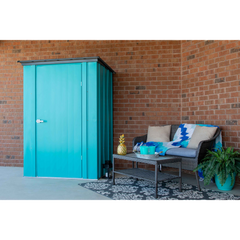 Spacemaker Patio Shed 4 x 3 Ft. In Teal And Anthracite