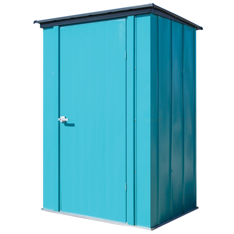 Spacemaker Patio Shed 4 x 3 Ft. In Teal And Anthracite