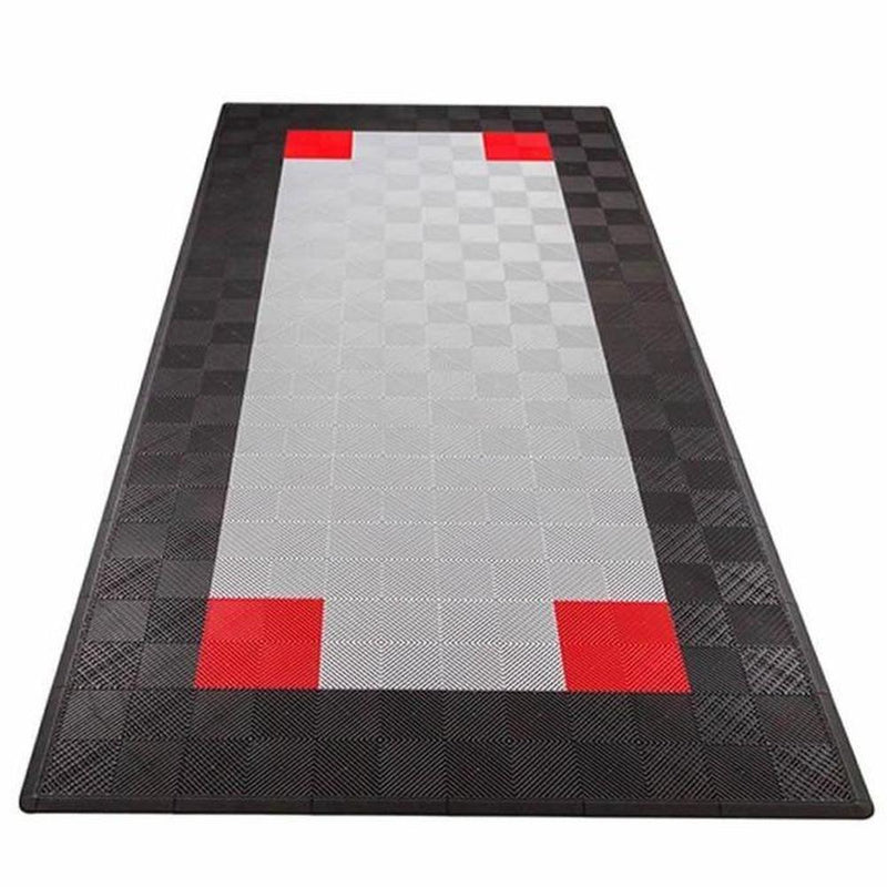 Swisstrax Single Car Garage Floor Mat In Ribtrax Pro Tiles