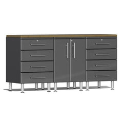 Ulti-MATE Garage 2.0 Series 4-Piece Workstation Garage Storage System With 2X Drawer Cabinets (Free Led Lights)