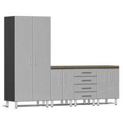 Ulti-MATE Garage 2.0 Series 5-Piece Garage Storage System With 3 Base Cabinets (Free Led Lights)