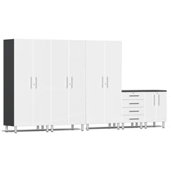 Ulti-MATE Garage 2.0 Series 5-Piece Garage Storage System With 3X Tall Cabinets (Free LED Light)