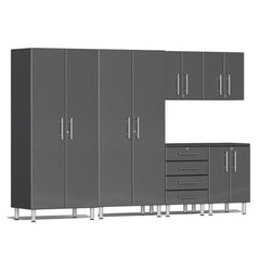 Ulti-MATE Garage 2.0 Series 6-Piece Garage Storage System With 2X Tall Cabinets (Free LED Light)