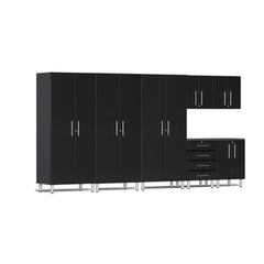 Ulti-MATE Garage 2.0 Series 7-Piece Garage Storage System With 3X Tall Cabinets (Free LED Light)