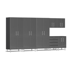 Ulti-MATE Garage 2.0 Series 7-Piece Garage Storage System With 3X Tall Cabinets (Free LED Light)