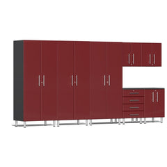 Ulti-MATE Garage 2.0 Series 7-Piece Garage Storage System With 3X Tall Cabinets (Free LED Light)