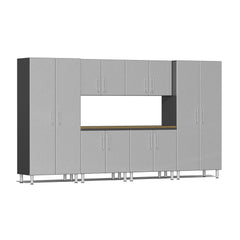 Ulti-MATE Garage 2.0 Series 7-Piece Garage Storage System With Extra-Wide Base/Garage Wall Cabinets (Free Led Lights)