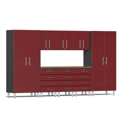 Ulti-MATE Garage 2.0 Series 9-Piece Garage Storage System With 3X Tool Drawer Cabinets (Free Led Lights)