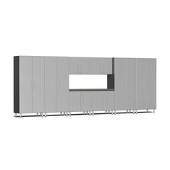 Ulti-MATE Garage 2.0 Series 9-Piece Garage Storage System With 4X Tall Cabinets, Extra-Wide Base/Wall Cabinets (Free LED Light)