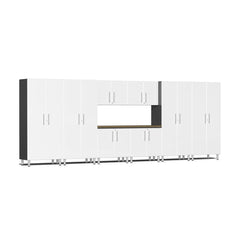 Ulti-MATE Garage 2.0 Series 9-Piece Garage Storage System With 4X Tall Cabinets, Extra-Wide Base/Wall Cabinets (Free LED Light)